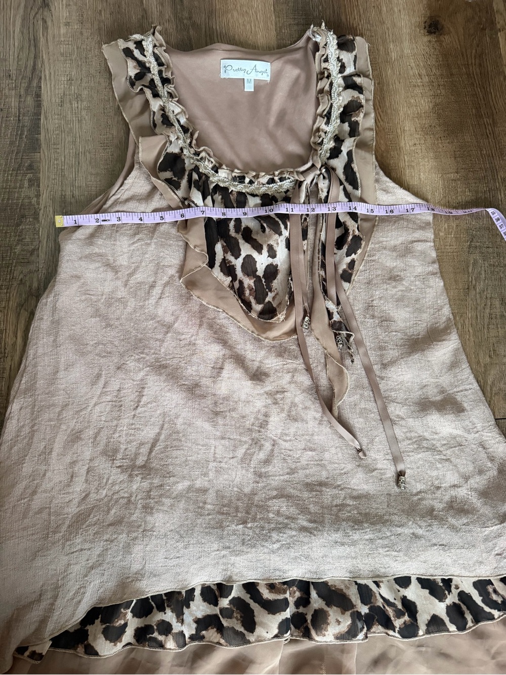 Vintage Y2K Fairycore Animal Print Top ๐๐ฎ๐ - Picture 2 of 3